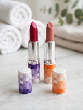 Clinique Creamy Matte Lipstick Duo - Pink and Peach Shades